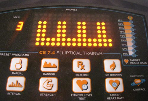 The interval setting on my elliptical The interval setting on my elliptical